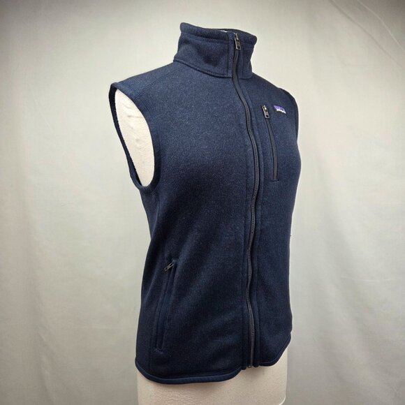 Patagonia Better Sweater Fleece Full Zip Vest Navy Blue Small - Picture 2 of 13